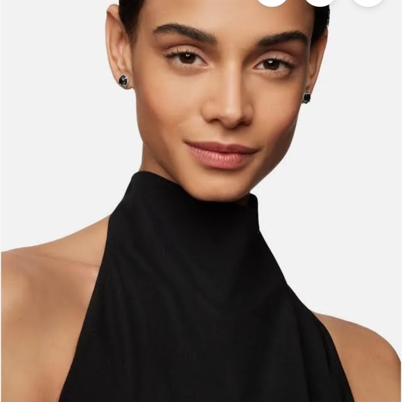 David Yurman Silver and Black Onyx Stud Earrings - Picture 2 of 3